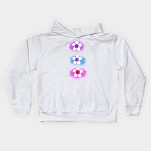 Flower Power Lovely Swirly Flowers Kids Hoodie